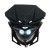 koplampspoiler Led zwart Cross-Supermotard